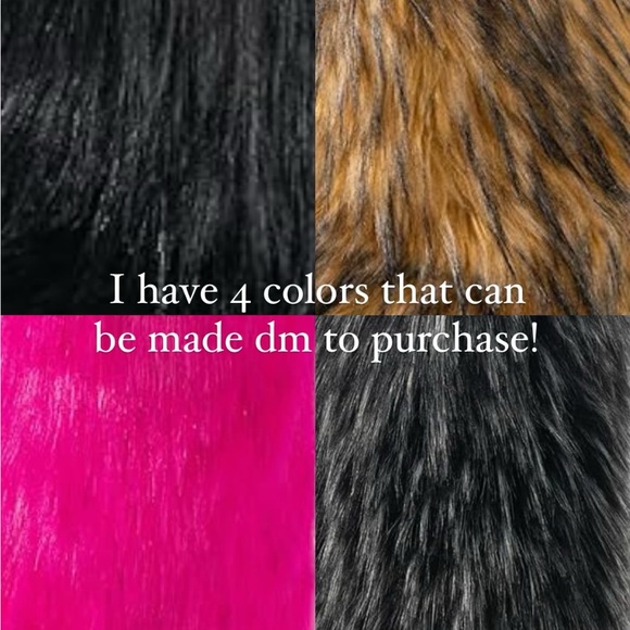 Custom made knee high fur boots all sizes available wide calf friendly - Picture 6 of 7